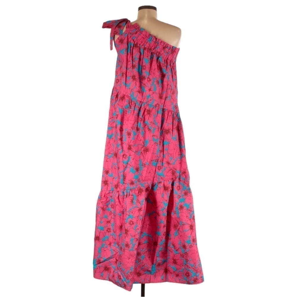 XÍRENA Maisie Tiered Cotton Poplin Maxi Dress M - Picture 7 of 10